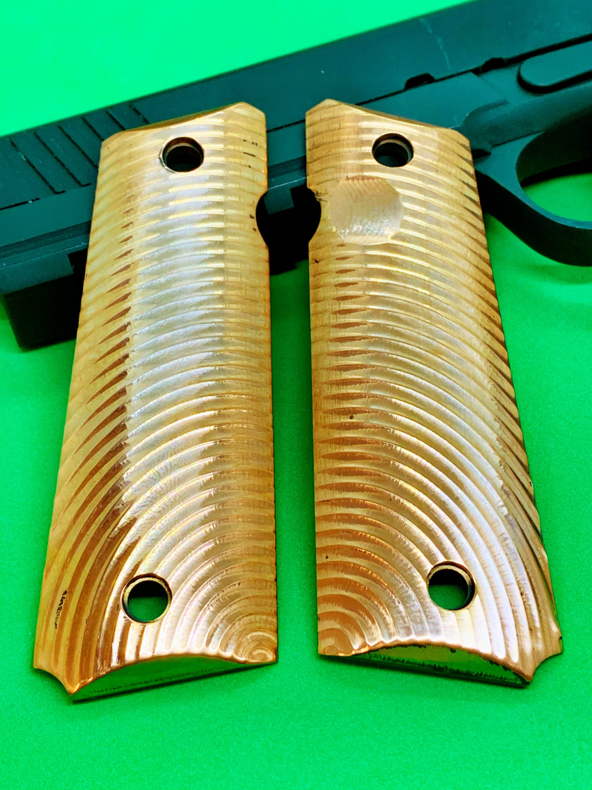 Copper 1911 Pistol Grips Mirror Ram Ewd Designs 7273